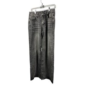 SHEIN Gray Wash Wide Leg Jeans Size 27‎ Denim Pants